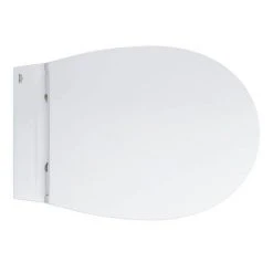 Grohe Bau Rimless Wall Hung Toilet with Slim Soft Close Seat - 39899000 -Toilets Shop 39899000 D2 460