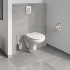 Grohe Bau Rimless Wall Hung Toilet with Slim Soft Close Seat - 39899000 -Toilets Shop 39899000 D4 460