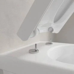 Villeroy and Boch Architectura DirectFlush Rimless Wall Hung Toilet + Soft Close Seat - 4687HR01 -Toilets Shop 4687HR01 D5 460