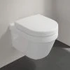 Villeroy and Boch Architectura DirectFlush Rimless Wall Hung Toilet + Soft Close Seat - 4687HR01 -Toilets Shop 4687HR01 P