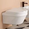 Villeroy and Boch Architectura DirectFlush Rimless Wall Hung Toilet + Soft Close Seat - 4694HR01 -Toilets Shop 4694HR01 P1