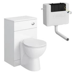 Toilets Shop 29 Alaska 500 x 300mm Toilet Unit incl. Cistern, Pan + Soft Close Seat