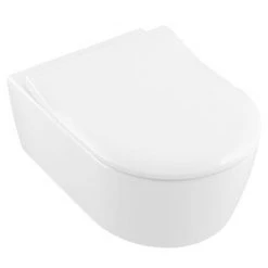 Villeroy and Boch Avento DirectFlush Rimless Wall Hung Toilet w/ Slim Soft Close Seat - 5656RS01 -Toilets Shop 5656RS01 D2 460