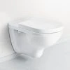 Villeroy and Boch O.novo DirectFlush Rimless Wall Hung Toilet w/ Soft Close Seat - 5660HR01 -Toilets Shop 5660HR01 P