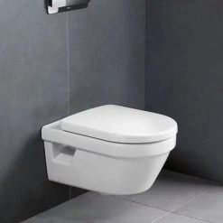 Villeroy and Boch Architectura DirectFlush Rimless Wall Hung Toilet + Soft Close Seat - 5684HR01 -Toilets Shop 5684HR01 D2 460 1