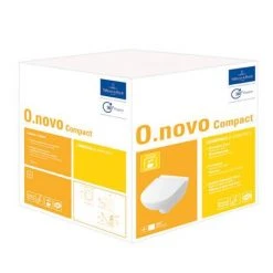 Villeroy and Boch O.novo Compact Wall Hung Toilet + Soft Close Seat - 5688H101 -Toilets Shop 5688H101 D2 460