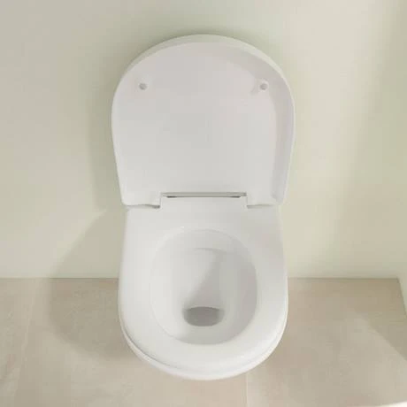 Villeroy and Boch O.novo DirectFlush Wall Hung Toilet w/ Soft Close Toilet Seat - 5688HR01 4 Villeroy and Boch O.novo DirectFlush Wall Hung Toilet w/ Soft Close Toilet Seat - 5688HR01 - Image 2