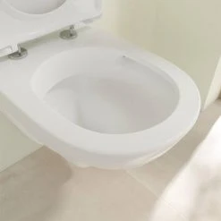 Villeroy and Boch O.novo DirectFlush Wall Hung Toilet w/ Soft Close Toilet Seat - 5688HR01 8 Villeroy and Boch O.novo DirectFlush Wall Hung Toilet w/ Soft Close Toilet Seat - 5688HR01 -Toilets Shop 5688HR01 D2 460