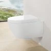 Villeroy and Boch Subway 2.0 DirectFlush Rimless Wall Hung Toilet + Soft Close Seat - 5814HR01