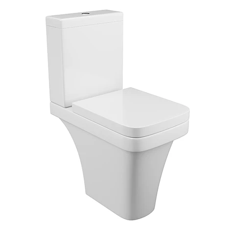 Anzio Square Comfort Height Toilet + Soft Close Seat 3 Anzio Square Comfort Height Toilet + Soft Close Seat