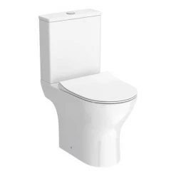 Alps Modern Rimless Short Projection Toilet + Soft Closing Seat -Toilets Shop ALP350 d6 460