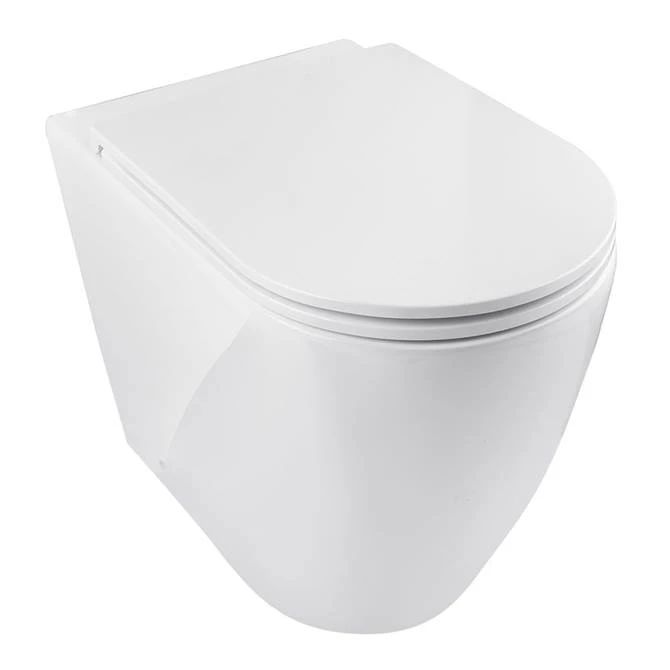 BagnoDesign Envoy Rimless Back to Wall Toilet with Seat 3 BagnoDesign Envoy Rimless Back to Wall Toilet with Seat