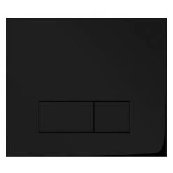 Arezzo Matt Black Dual Flush Concealed WC Cistern with Wall Hung Frame + Modern Toilet -Toilets Shop ARFR WHC D1 460