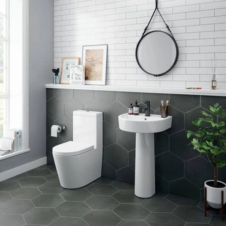 Arezzo BTW Close Coupled Toilet + Soft Close Seat 4 Arezzo BTW Close Coupled Toilet + Soft Close Seat - Image 2