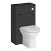 Arezzo 500 Matt Black WC Unit with Cistern + Modern Pan -Toilets Shop AZ5WCBL P