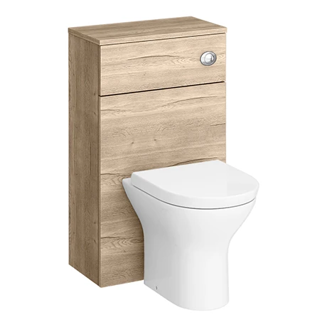 Arezzo 500 Rustic Oak WC Unit with Cistern + Modern Pan 3 Arezzo 500 Rustic Oak WC Unit with Cistern + Modern Pan
