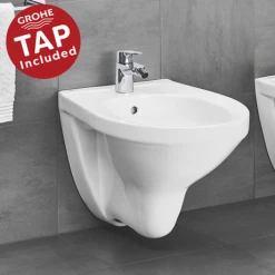 Grohe Bau Wall Hung Bidet Package (Tap Included)