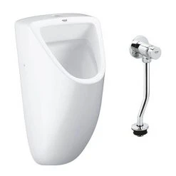 Grohe Bau Ceramic Urinal + Manual Flush Valve
