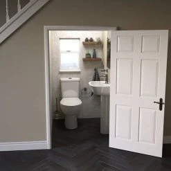 Grohe Bau Rimless Close Coupled Toilet with Soft Close Seat (Bottom Inlet) -Toilets Shop BAUCCWC1 D5 460