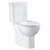 Grohe Bau Rimless Close Coupled Toilet with Soft Close Seat (Bottom Inlet) 2 Grohe Bau Rimless Close Coupled Toilet with Soft Close Seat (Bottom Inlet) -Toilets Shop BAUCCWC1 P