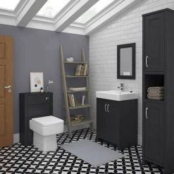 Chatsworth 500mm Traditional Graphite Toilet Unit Only 8 Chatsworth 500mm Traditional Graphite Toilet Unit Only -Toilets Shop BLKDANWC nd2 460