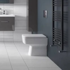 Brooklyn Squared Back to Wall Pan with Soft Close Seat -Toilets Shop BR BTW WC d2 460