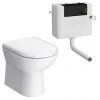 Back To Wall Toilet with Soft Close Seat + Concealed Cistern -Toilets Shop BTWPC1 n p
