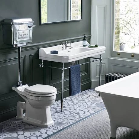 Burlington Standard Medium Level WC with Chrome Lever Cistern 5 Burlington Standard Medium Level WC with Chrome Lever Cistern - Image 3
