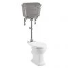 Burlington Standard Medium Level WC with Chrome Lever Cistern 1 Burlington Standard Medium Level WC with Chrome Lever Cistern -Toilets Shop BURMCLC P