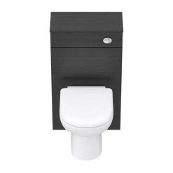 Brooklyn WC Unit with Cistern - Black - 500mm -Toilets Shop BWC5BLK D4 460