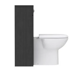 Brooklyn WC Unit with Cistern - Black - 500mm -Toilets Shop BWC5BLK D5 460