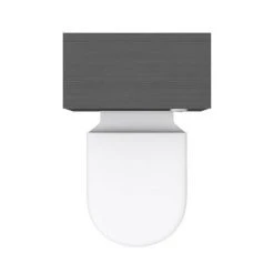 Brooklyn WC Unit with Cistern - Black - 500mm -Toilets Shop BWC5BLK D6 460