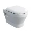 Britton Bathrooms - Curve Wall hung WC with soft close seat -Toilets Shop Britton Bathrooms Curve Wall hung WC with Soft Close Seat p