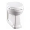 Burlington Back to Wall Pan with Gloss White Seat