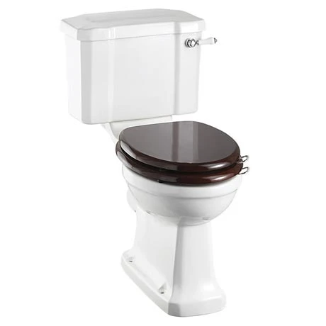 Burlington Cloakroom Slimline Close Coupled Traditional Toilet - Lever Flush 3 Burlington Cloakroom Slimline Close Coupled Traditional Toilet - Lever Flush