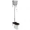 Burlington High Level Toilet - Polished Aluminium Cistern -Toilets Shop Burlington High Level Toilet Polished Aluminium Cistern p