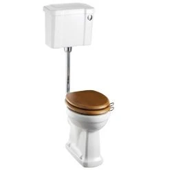 Toilets Shop 17 Burlington Low Level WC - 44cm Slimline Cistern - Button Flush