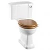 Burlington Regal Close Coupled Traditional Toilet - Push Button Flush -Toilets Shop Burlington Regal Close Coupled WC 51cm Cistern Push Button Flush P12C2 p