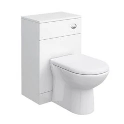 Cove 500mm BTW Toilet Unit inc. Cistern + Soft Close Seat (Depth 300mm)