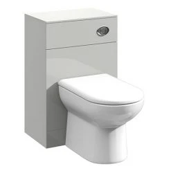 Cove Light Grey 500x330mm BTW Toilet Unit inc. Cistern + Soft Close Seat