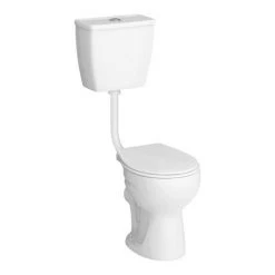 Cove Low Level Toilet incl. Push Button Cistern + Seat -Toilets Shop CLLWCBC d6 460