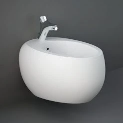 RAK Cloud Wall Hung 1TH Bidet - Matt White