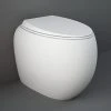 RAK Cloud Rimless Back To Wall Pan + Soft Close Seat - Matt White 2 RAK Cloud Rimless Back To Wall Pan + Soft Close Seat - Matt White -Toilets Shop CLOBTWMW P