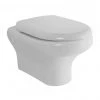 RAK Compact Wall Hung Pan + Quick Release Soft Close Urea Seat -Toilets Shop COMPANWH 010 P
