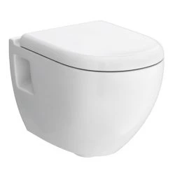 Hudson Reed Round Wall Hung Pan + Top-Fix Soft-Close Seat - CPA004