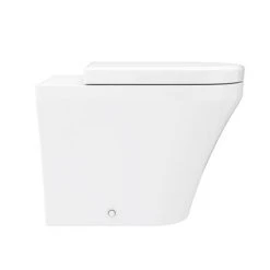 Hudson Reed Luna Round Back To Wall Pan with Top-Fixing Soft Close Seat - CPA008 -Toilets Shop CPA008 n d2 460