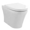 Hudson Reed Luna Round Back To Wall Pan with Top-Fixing Soft Close Seat - CPA008 -Toilets Shop CPA008 prod