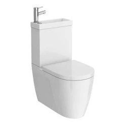 Iconic Combined Two-In-One Wash Basin + Toilet (inc. Tap & Waste) -Toilets Shop CRT2IN1 d4 460