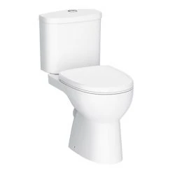 Cove Rimless Close Coupled Toilet + Soft Close Seat