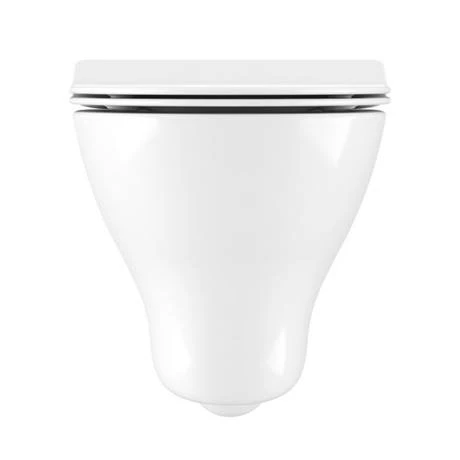 Crosswater MPRO Matt Black / Kai Toilet + Concealed WC Cistern with Wall Hung Frame 5 Crosswater MPRO Matt Black / Kai Toilet + Concealed WC Cistern with Wall Hung Frame - Image 3